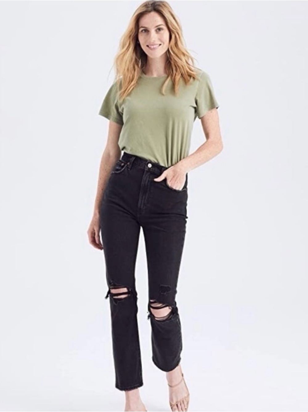 Abercrombie & Fitch The Ankle Straight Ultra High Rise Women’s Jeans